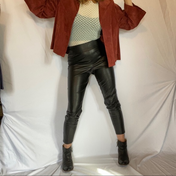 Vintage Suede Boxy Cropped Coat M/L - Picture 6 of 15